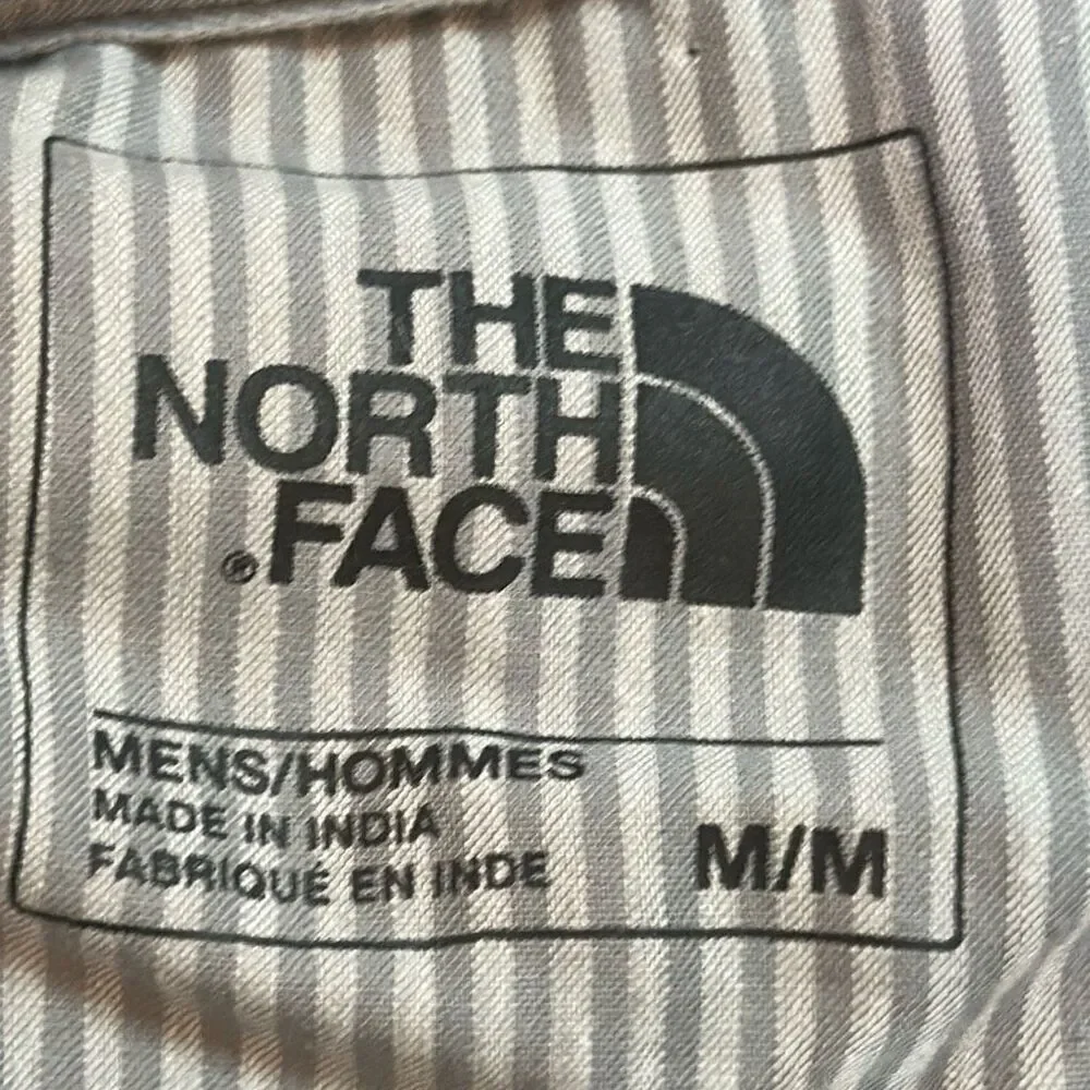 The North Face Mens‎ Gray Striped Long Sleeve Shirt size M Medium